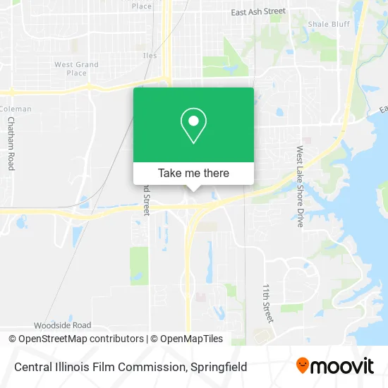 Central Illinois Film Commission map