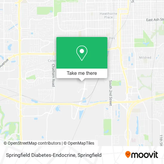 Springfield Diabetes-Endocrine map