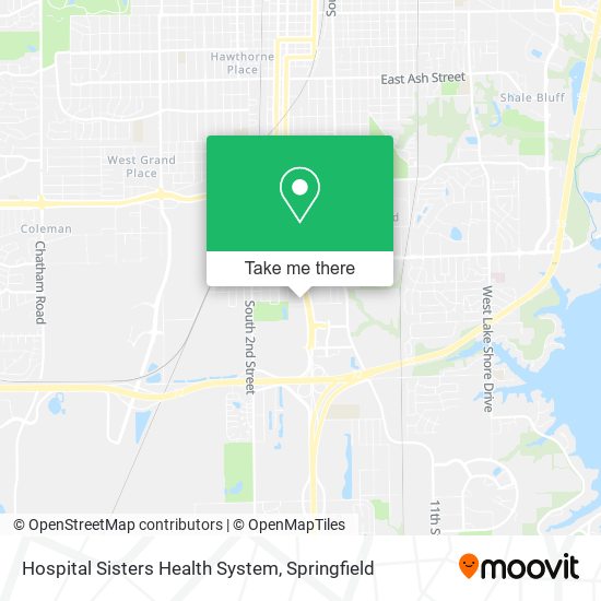 Hospital Sisters Health System map