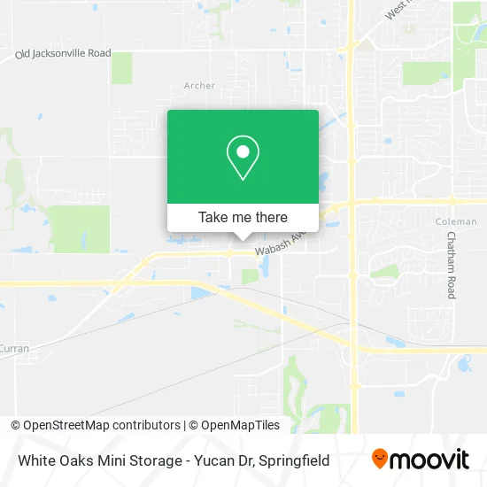 White Oaks Mini Storage - Yucan Dr map
