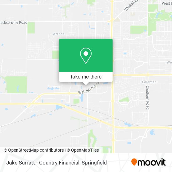 Mapa de Jake Surratt - Country Financial