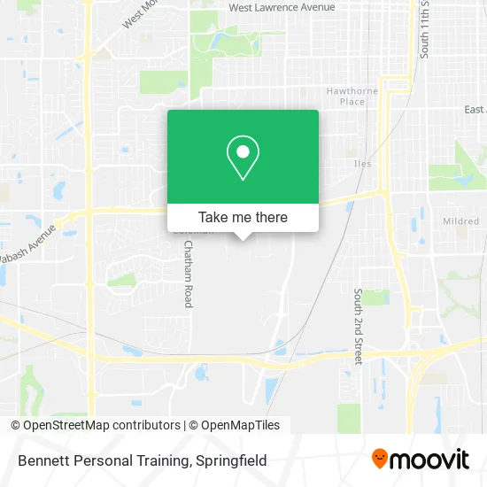 Bennett Personal Training map