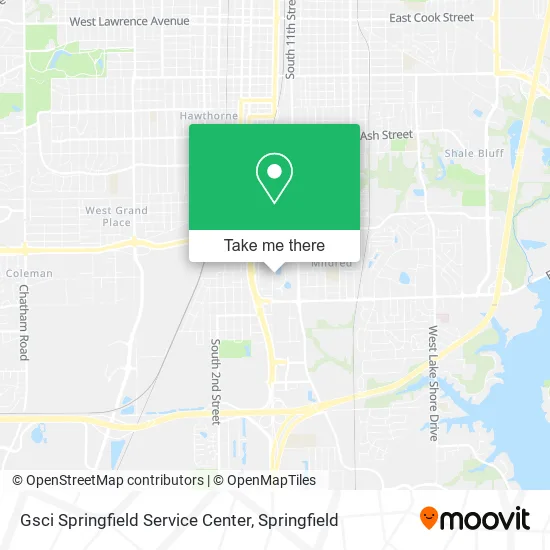 Mapa de Gsci Springfield Service Center