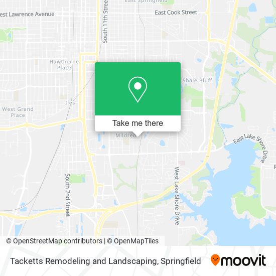 Tacketts Remodeling and Landscaping map