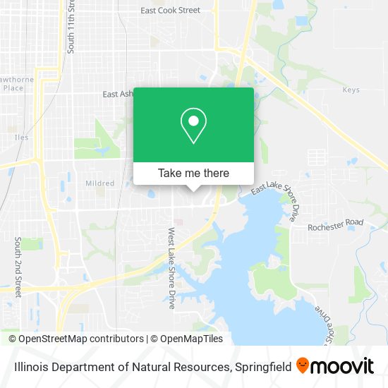 Mapa de Illinois Department of Natural Resources