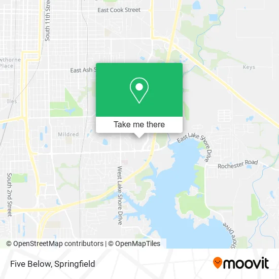 Five Below map
