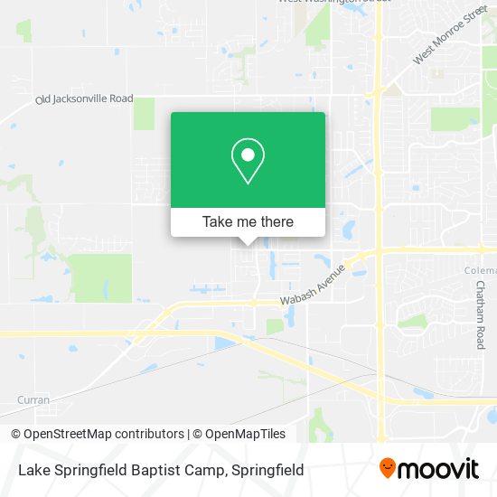 Mapa de Lake Springfield Baptist Camp