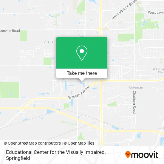 Educational Center for the Visually Impaired map
