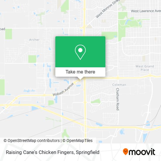 Raising Cane's Chicken Fingers map