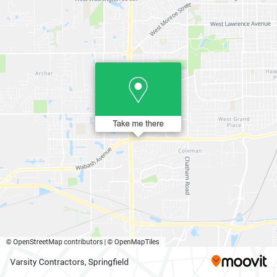 Varsity Contractors map