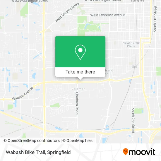 Mapa de Wabash Bike Trail