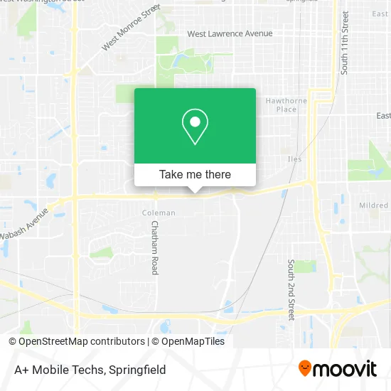 A+ Mobile Techs map