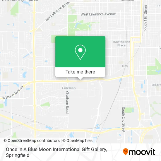 Mapa de Once in A Blue Moon International Gift Gallery