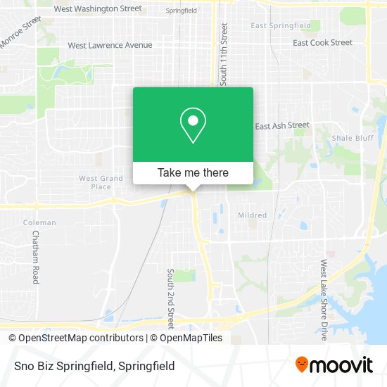 Sno Biz Springfield map