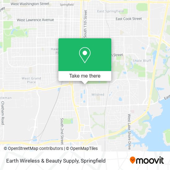 Mapa de Earth Wireless & Beauty Supply