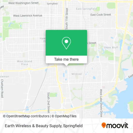 Mapa de Earth Wireless & Beauty Supply
