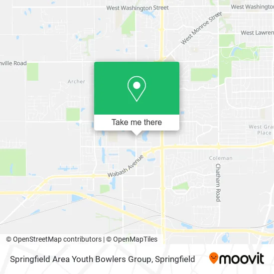 Springfield Area Youth Bowlers Group map