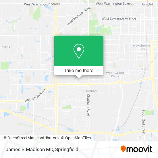 Mapa de James B Madison MD