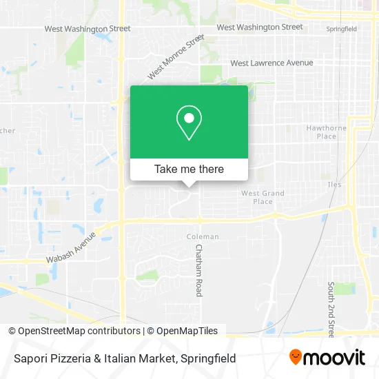 Mapa de Sapori Pizzeria & Italian Market