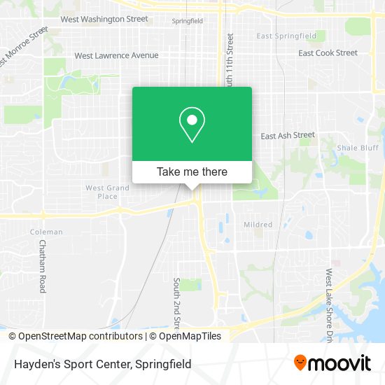 Hayden's Sport Center map