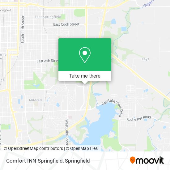 Comfort INN-Springfield map