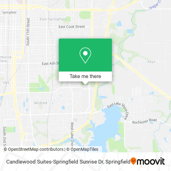 Mapa de Candlewood Suites-Springfield Sunrise Dr