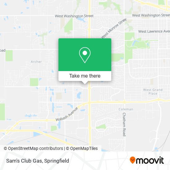 Sam's Club Gas map