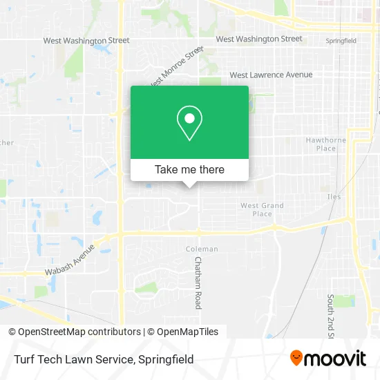 Turf Tech Lawn Service map