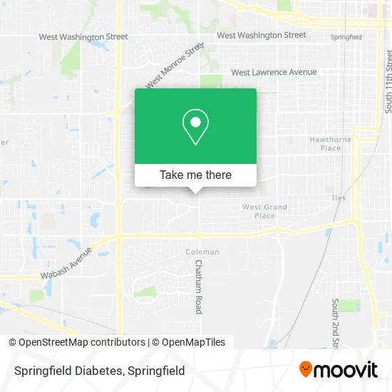 Springfield Diabetes map