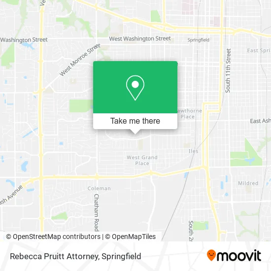 Rebecca Pruitt Attorney map