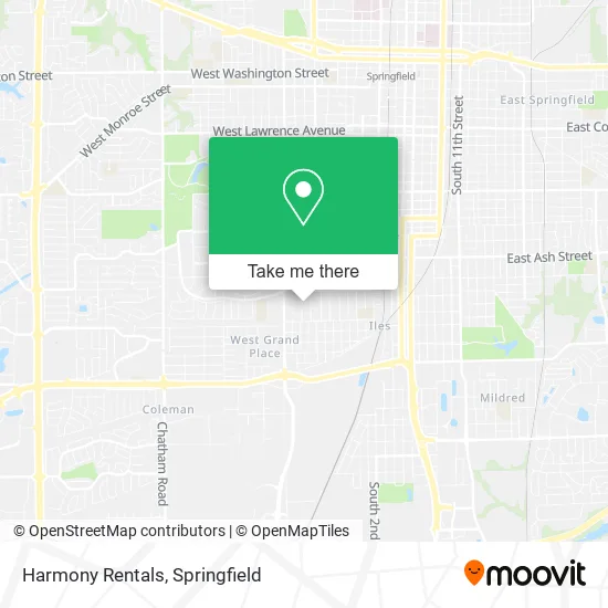 Harmony Rentals map
