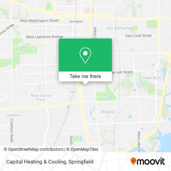 Capital Heating & Cooling map