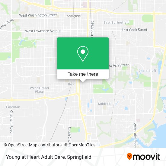 Young at Heart Adult Care map