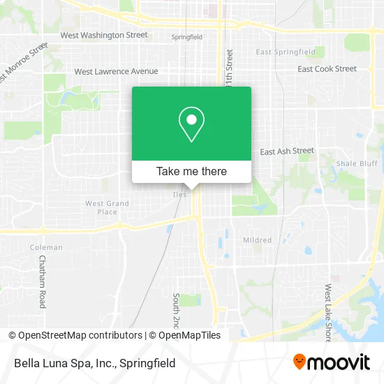 Mapa de Bella Luna Spa, Inc.