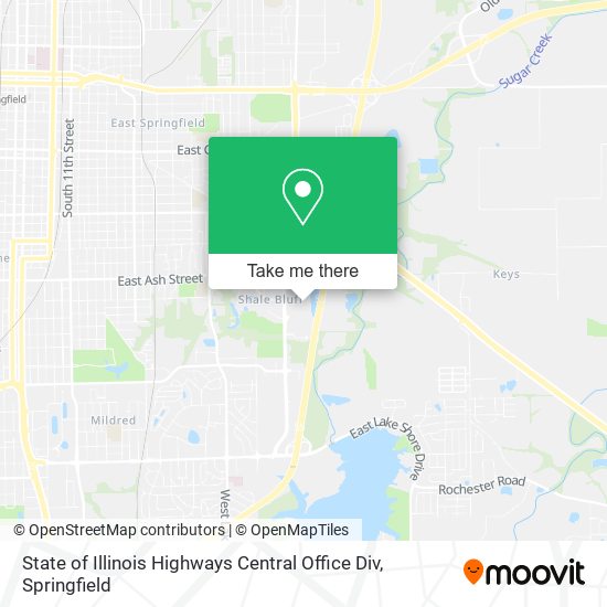 Mapa de State of Illinois Highways Central Office Div