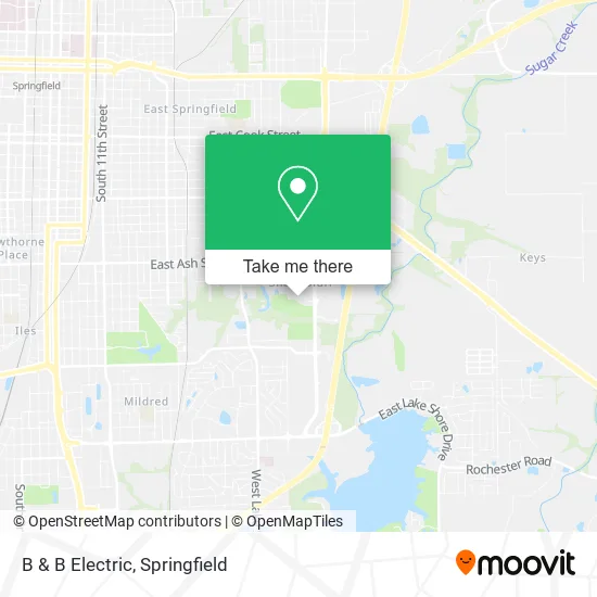 B & B Electric map