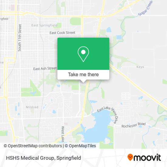 Mapa de HSHS Medical Group