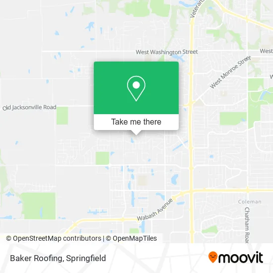 Baker Roofing map