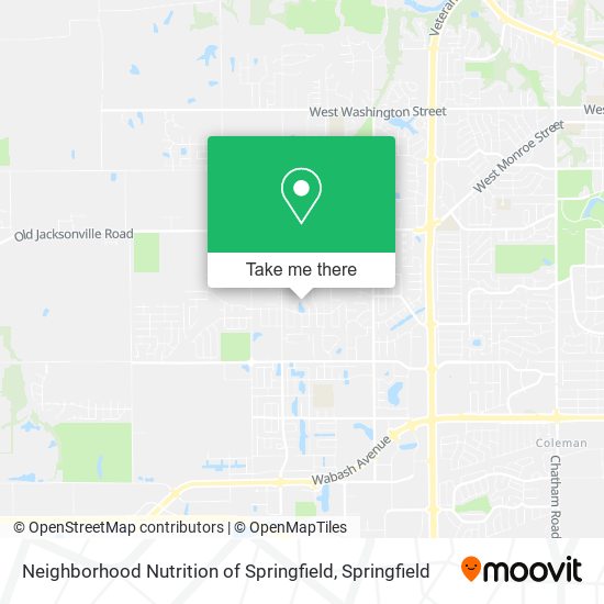 Neighborhood Nutrition of Springfield map