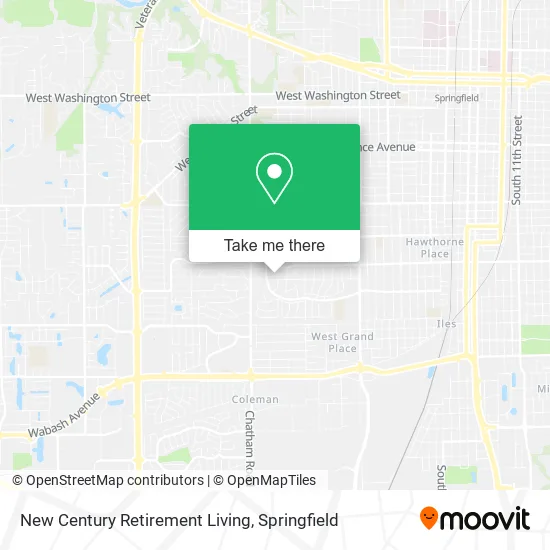 New Century Retirement Living map
