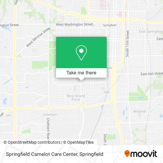 Springfield Camelot Care Center map