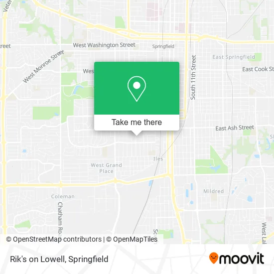 Mapa de Rik's on Lowell