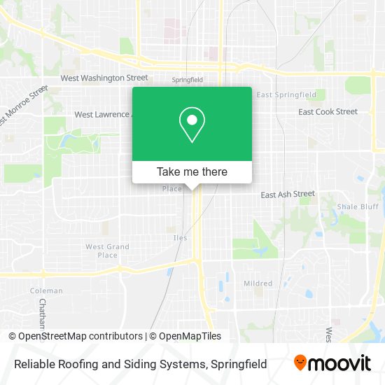 Reliable Roofing and Siding Systems map