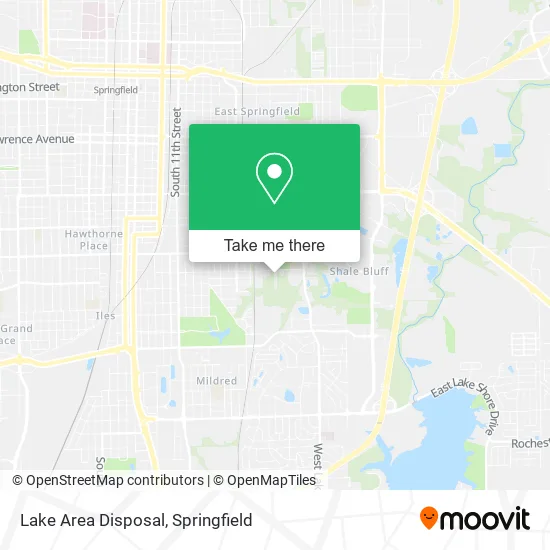 Mapa de Lake Area Disposal
