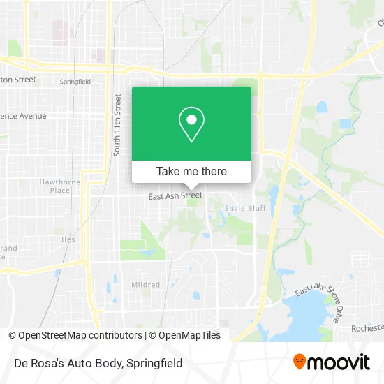 De Rosa's Auto Body map