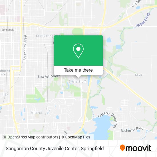Sangamon County Juvenile Center map