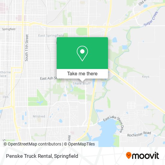 Penske Truck Rental map