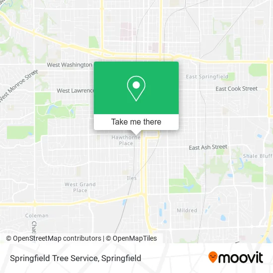 Springfield Tree Service map