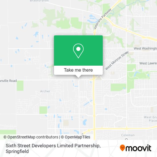 Mapa de Sixth Street Developers Limited Partnership