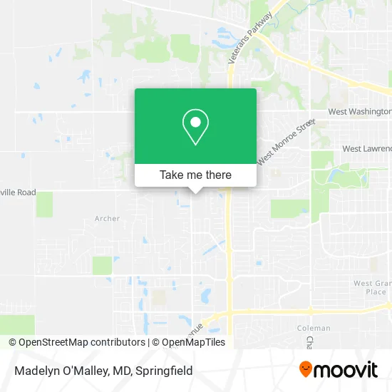 Madelyn O'Malley, MD map